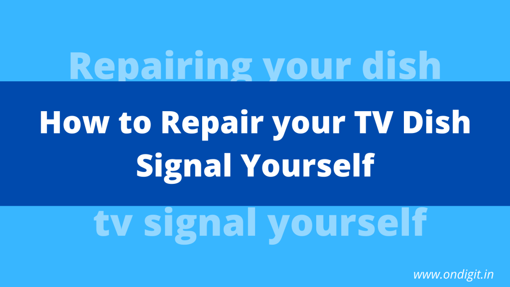 repair dish signal yourself using db meter